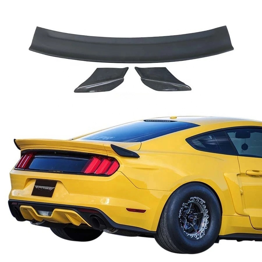 Carbon Fiber Rear Spoiler for  Mustang 2015-2023 Ducktail Deck Tail Wing Body Kits Accessories